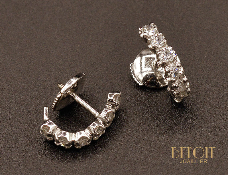 Demi-créoles Diamants