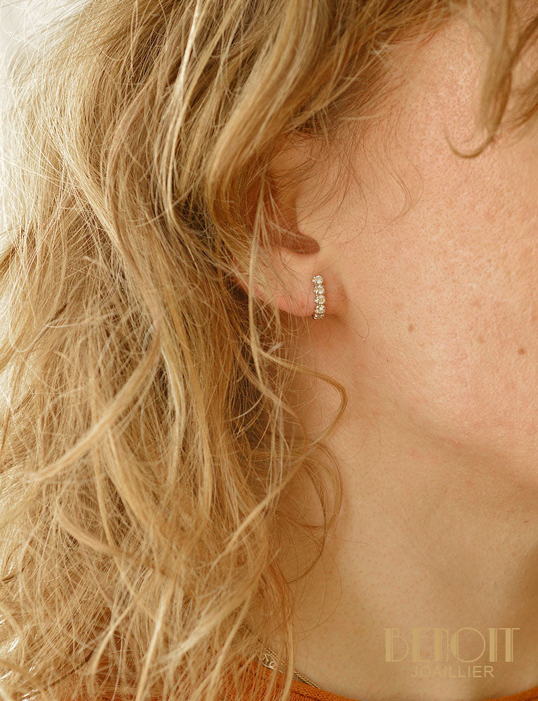 Demi-créoles Diamants