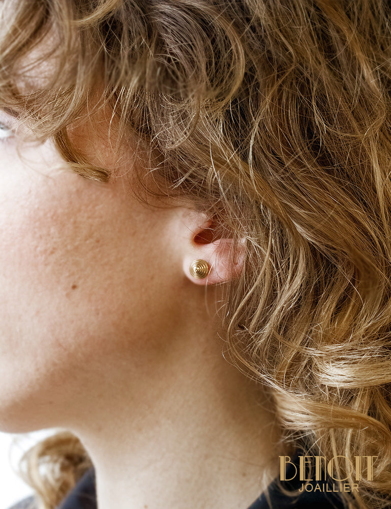Boucles d'oreille Art Déco Modernistes