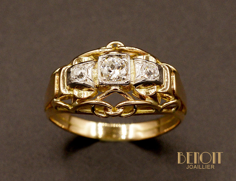 Bague 1950 Or et Diamants
