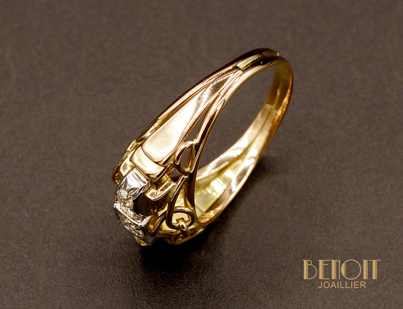 Bague 1950 Or et Diamants