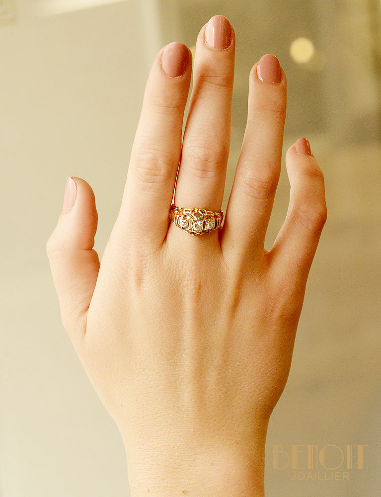 Bague 1950 Or et Diamants