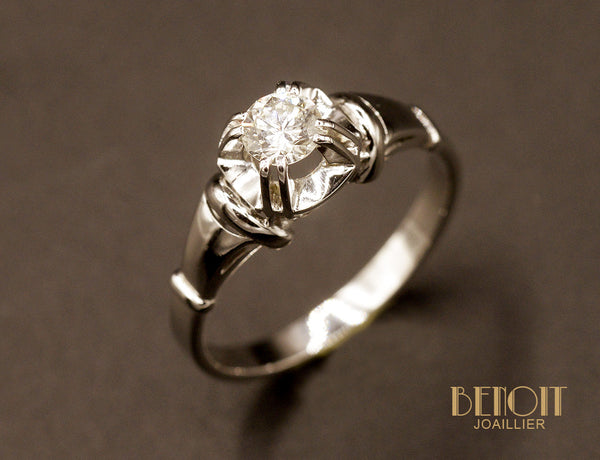 Solitaire Art Déco Diamant