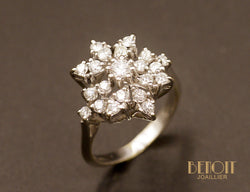 Bague Flocon Diamants