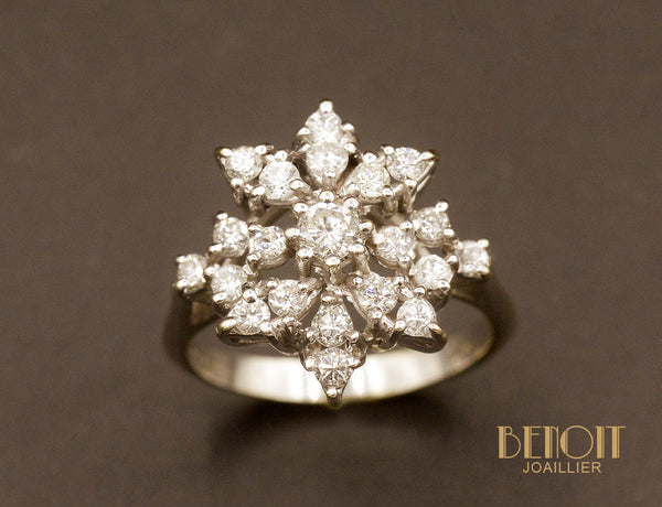 Bague Flocon Diamants