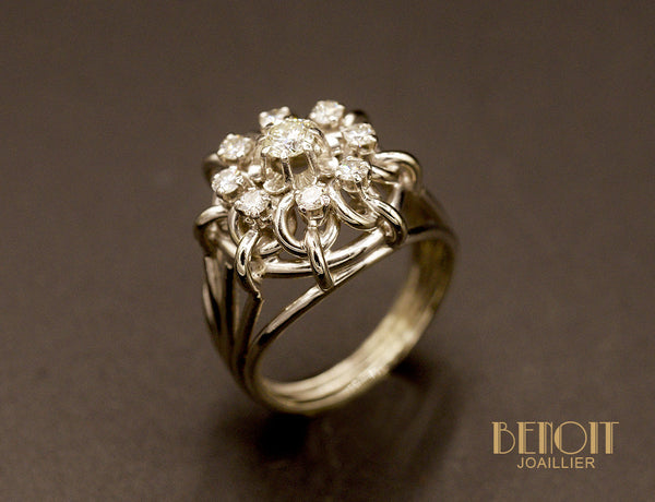 Bague Dôme 1950 Fils et Diamants