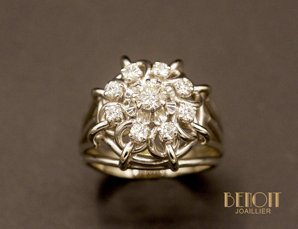 Bague Dôme 1950 Fils et Diamants