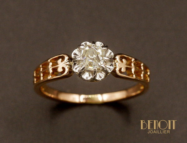 Solitaire 1900 Or et Diamant