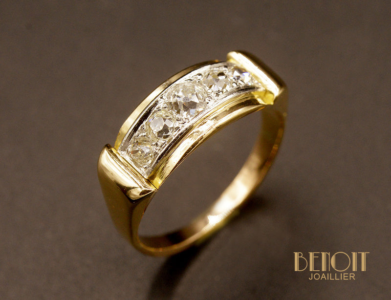 Bague Jarretière Diamants