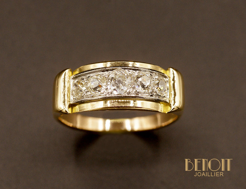 Bague Jarretière Diamants