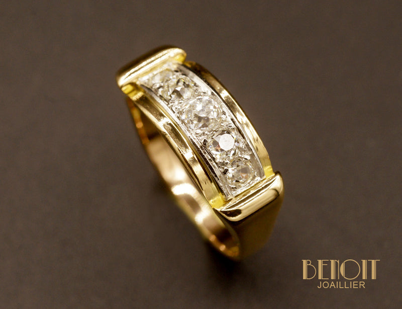 Bague Jarretière Diamants