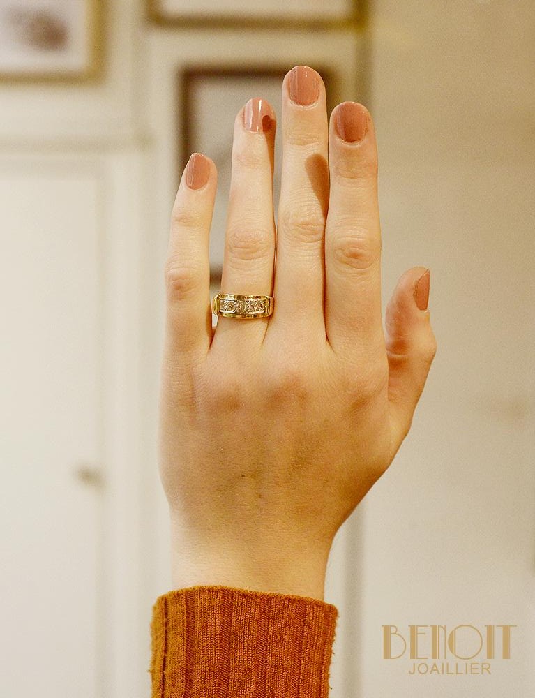 Bague Jarretière Diamants