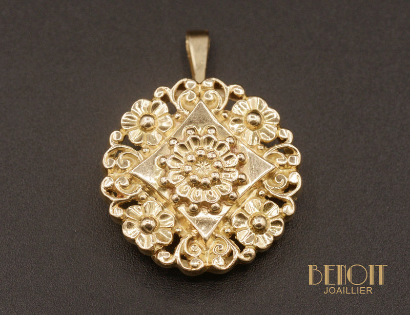 Broche Pendentif Floral