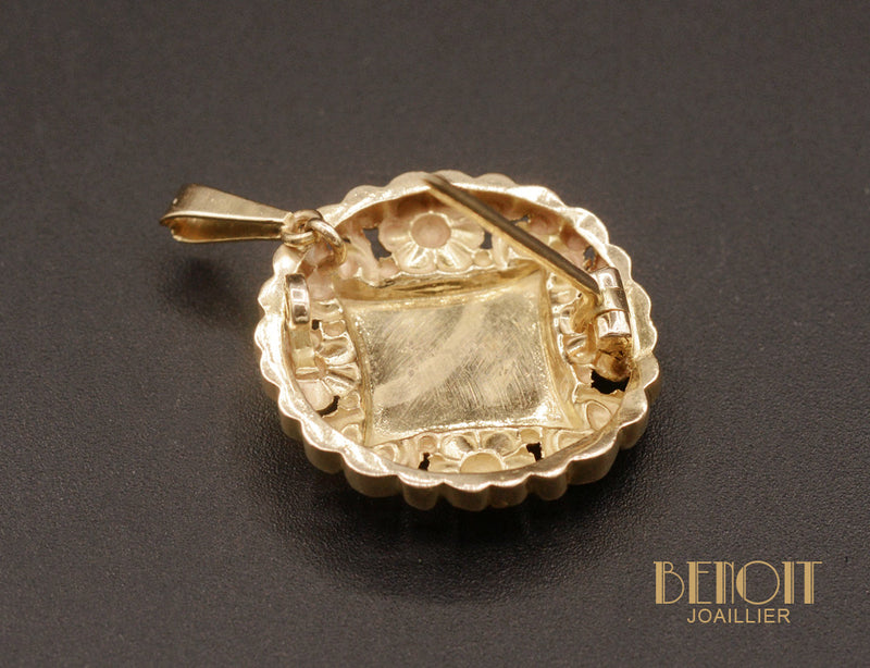Broche Pendentif Floral