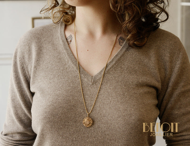 Broche Pendentif Floral