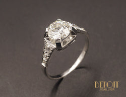 Solitaire Art Déco Diamant