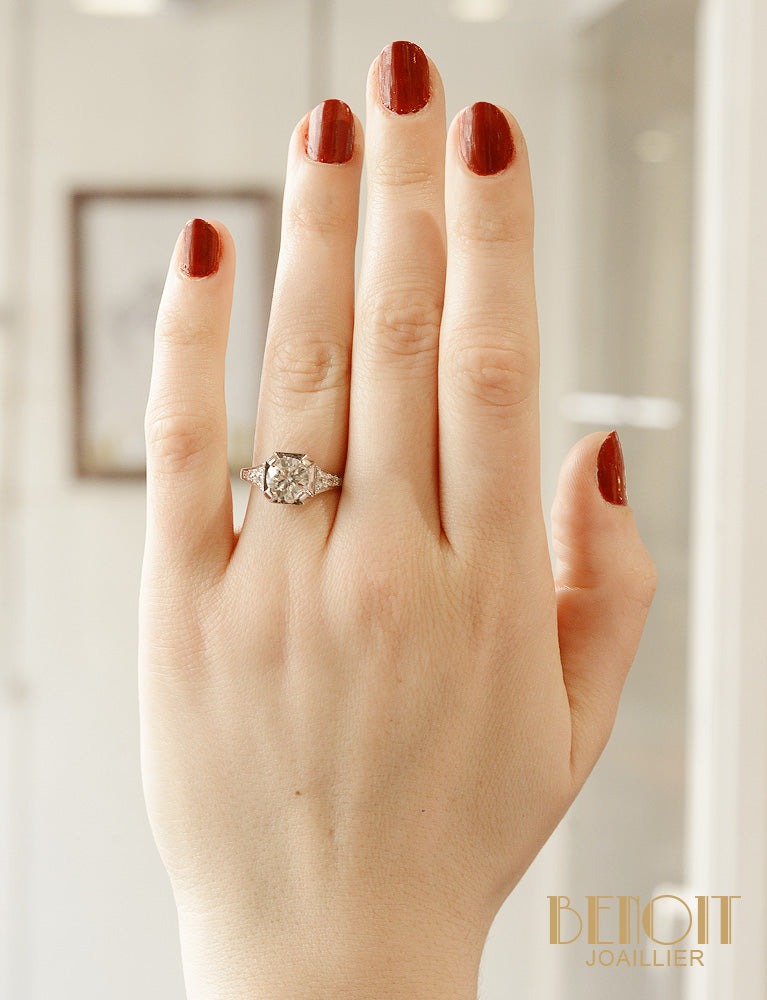 Solitaire Art Déco Diamant