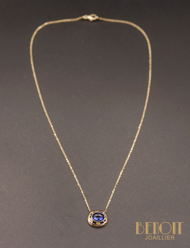 Collier Saphir Cabochon