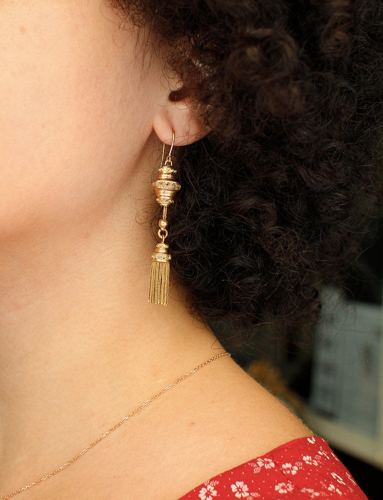 Boucles d'Oreilles "Les Recyclés" Pompons d'Or