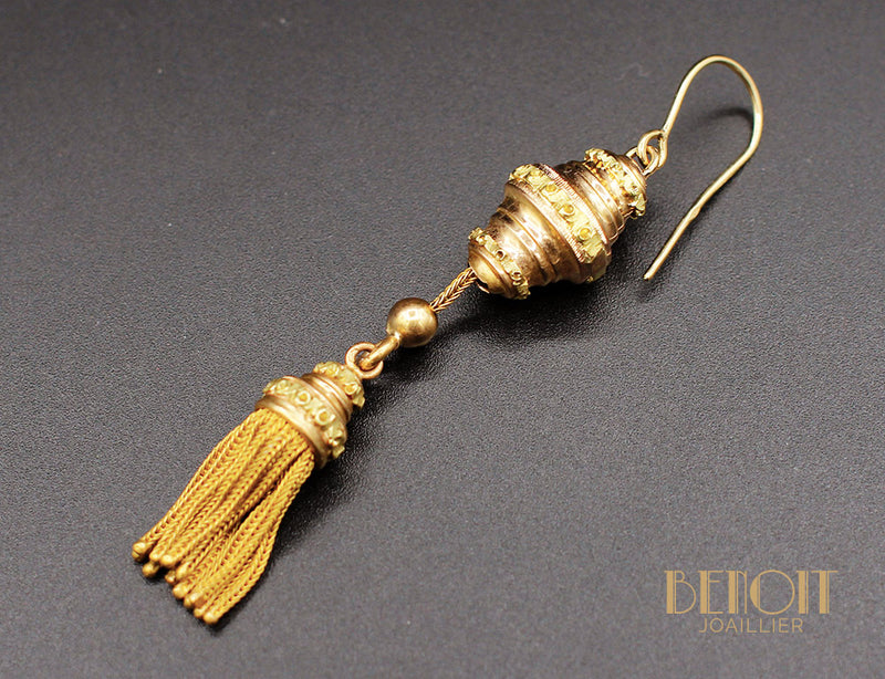 Boucles d'Oreilles "Les Recyclés" Pompons d'Or