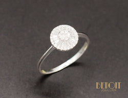 Bague Diamants Ronds et Baguettes