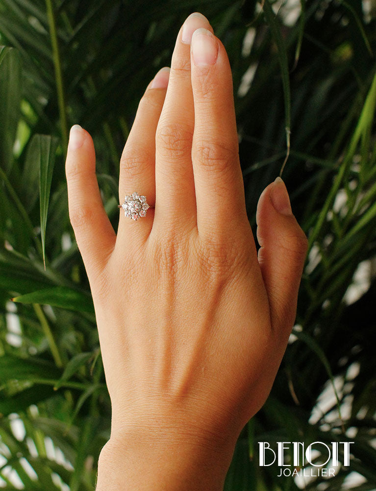 Bague Marguerite Diamants