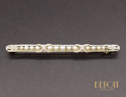 Broche Barrette Perles Fines