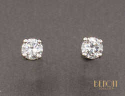 Boucles d'Oreilles Puces Diamants 0,30ct
