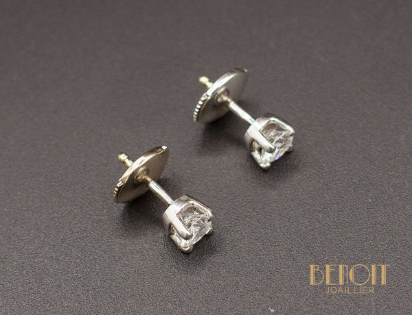 Boucles d'Oreilles Puces Diamants 0,30ct