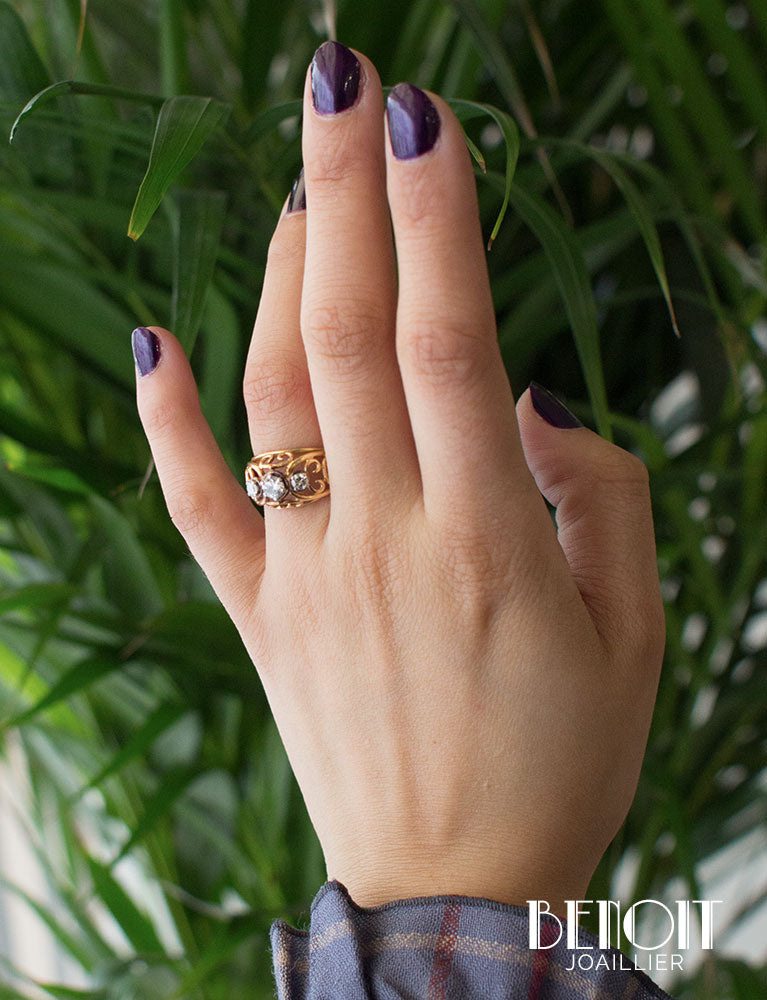 Bague Dôme 1950 Diamants
