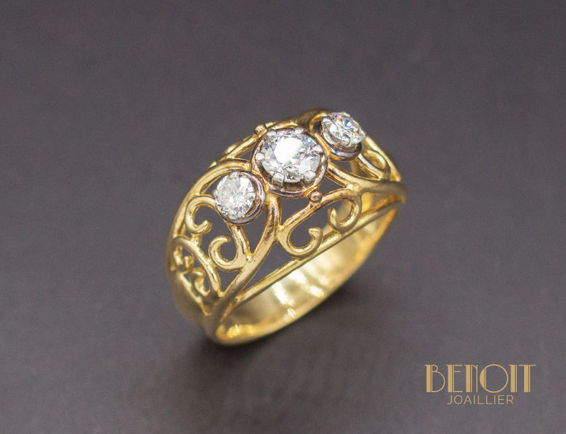 Bague Dôme 1950 Diamants