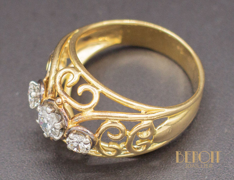 Bague Dôme 1950 Diamants