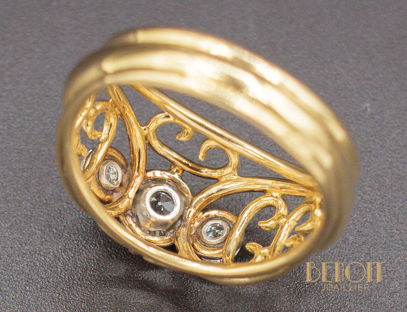 Bague Dôme 1950 Diamants