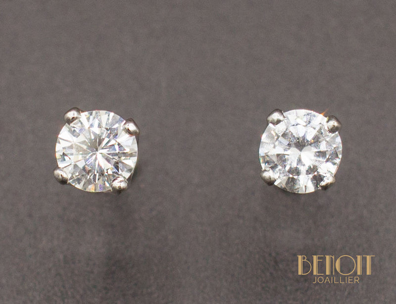 Boucles d'Oreilles Diamants 0,45 ct