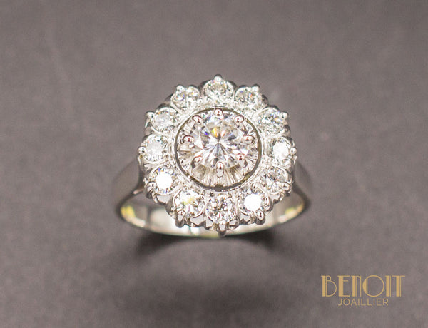 Bague Marguerite Diamants