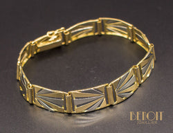 Bracelet Art Déco Or et Platine