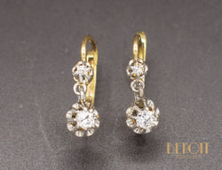 Boucles d'Oreilles Dormeuses Diamants