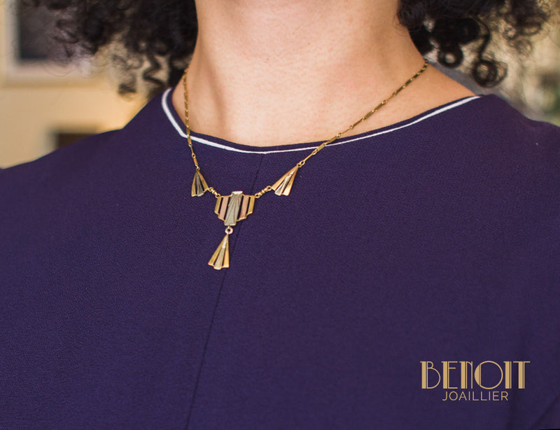 Collier Draperie Art Déco