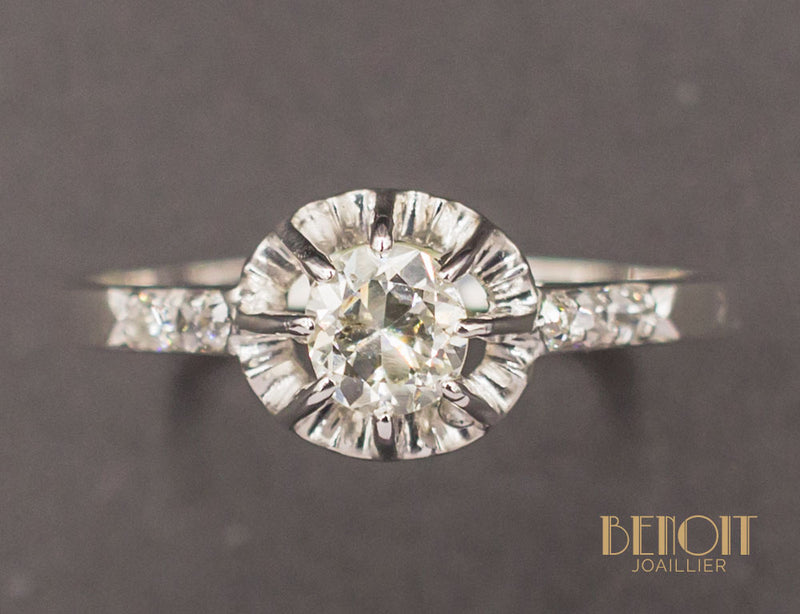 Solitaire Ancien Diamant