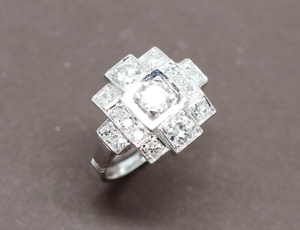 Bague Art Déco Diamants