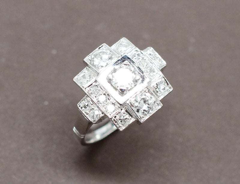 Bague Art Déco Diamants