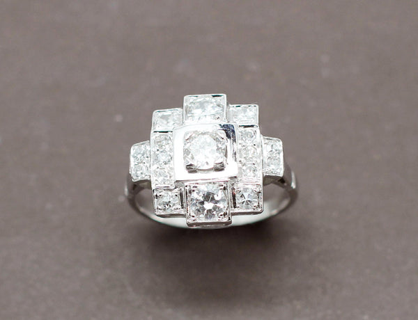 Bague Art Déco Diamants