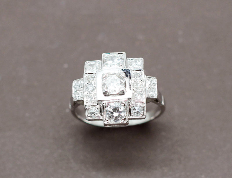 Bague Art Déco Diamants