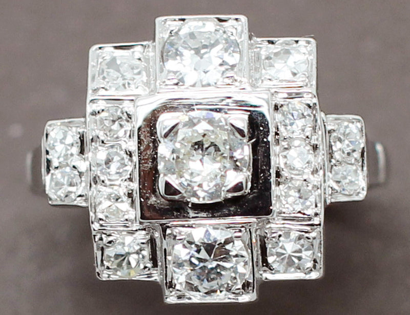 Bague Art Déco Diamants
