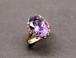 Bague Améthyste Or Jaune