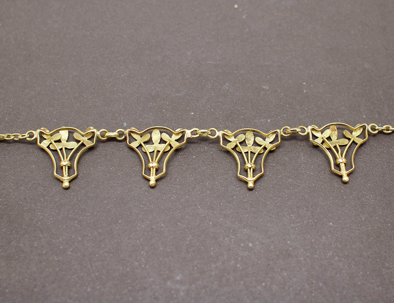Collier Draperie Or Jaune