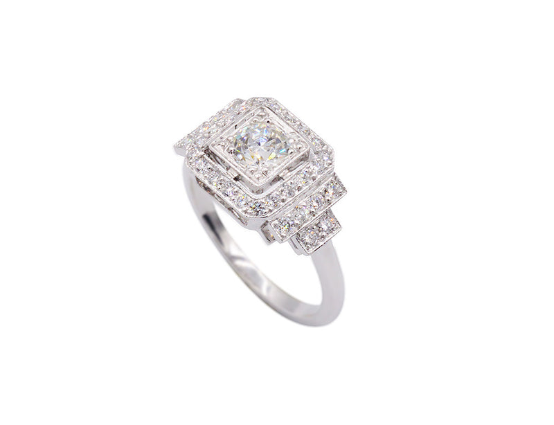 Bague Création Benoît Joaillier "Classique Petite Pierre" Diamant 0,38 carat G-SI