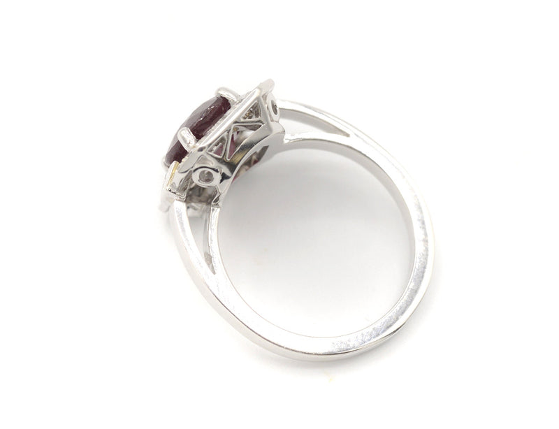 Bague Création Benoit Joaillier "Rubis rectangle Art Déco"