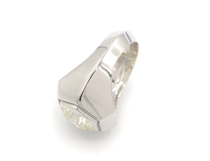 Bague Création Benoit Joaillier "Jonc Hexagonal" Diamant 2,30ct M-Si1