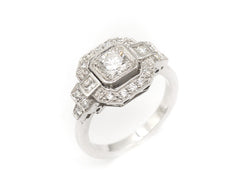 Bague Création Benoit Joaillier "Princesse Escaliers de Diamants" Diamant 0,33ct E-VVS2